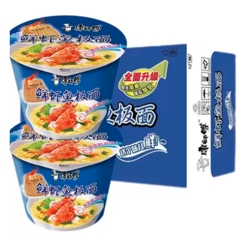 Ramen Instantáneo Maca KANG en cubeta（PAQUETE DE 12PC ）