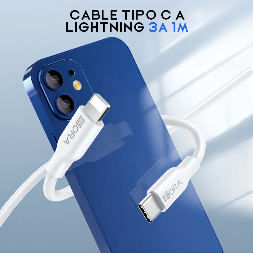 Cable Tipo C 1 Hora Compatible Con iPhone iPad Carga Rapida CAB258（PAQUETE DE 50PC ）