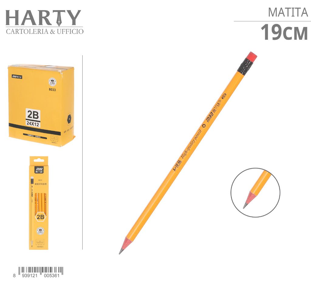 LAPIZ CON GOMMINO（24 PAQUETES)