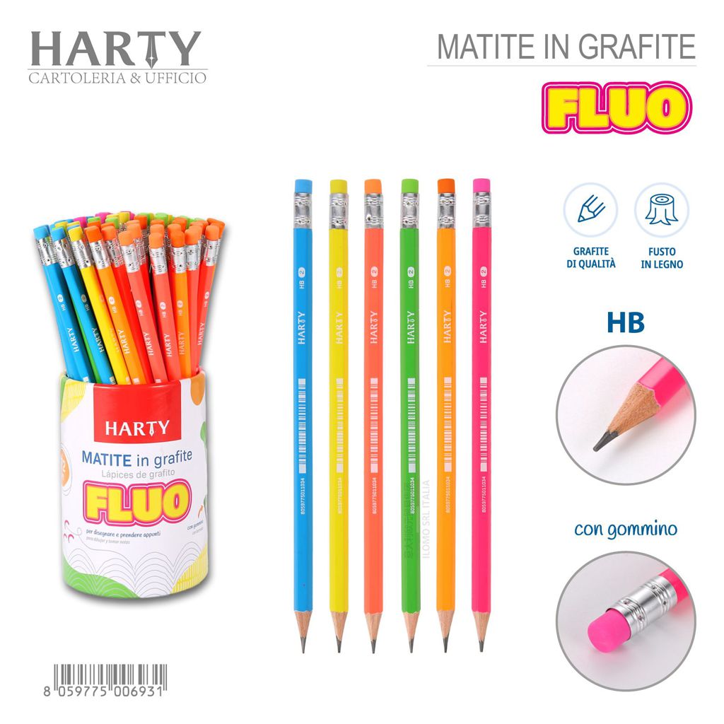 LAPIZ CON GOMMINO（8 PAQUETES)