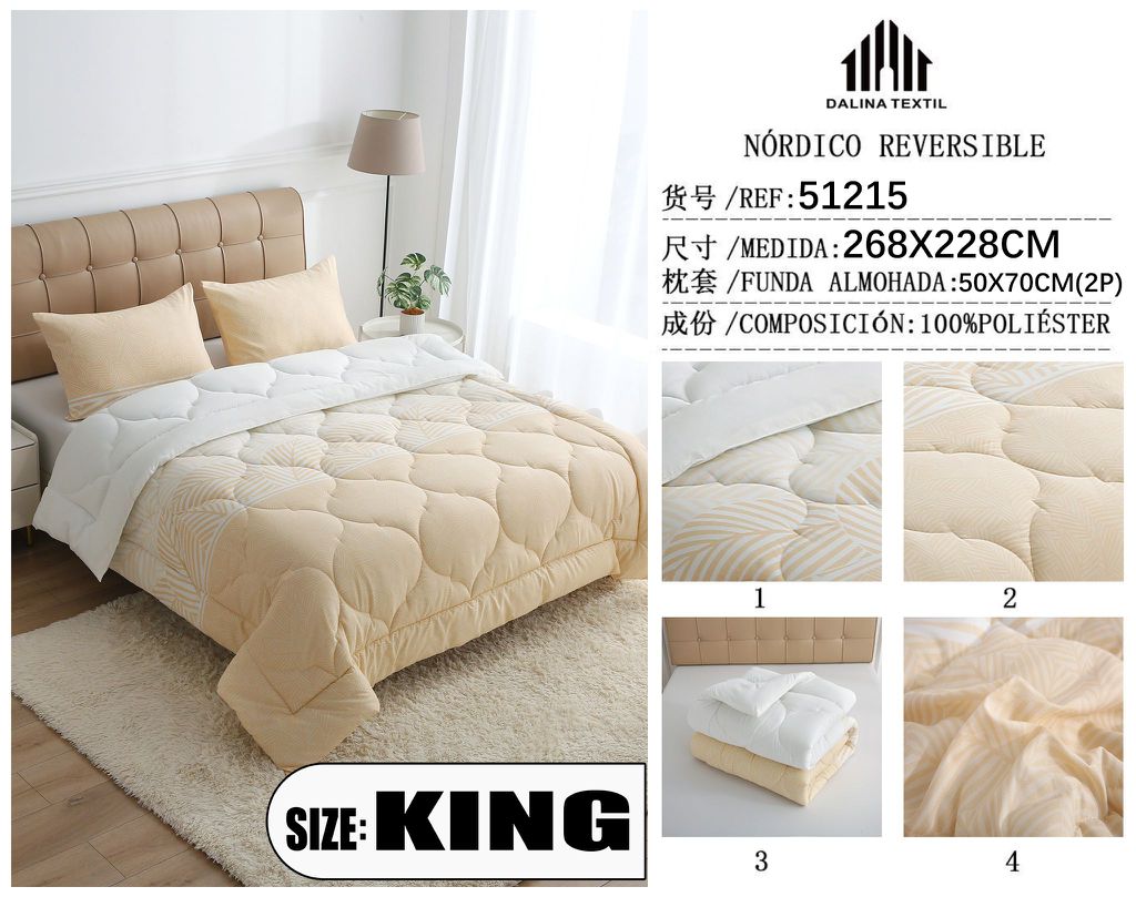 EDREDON+FUNDA DE ALMOHADA（PAQUETE DE 6PC)