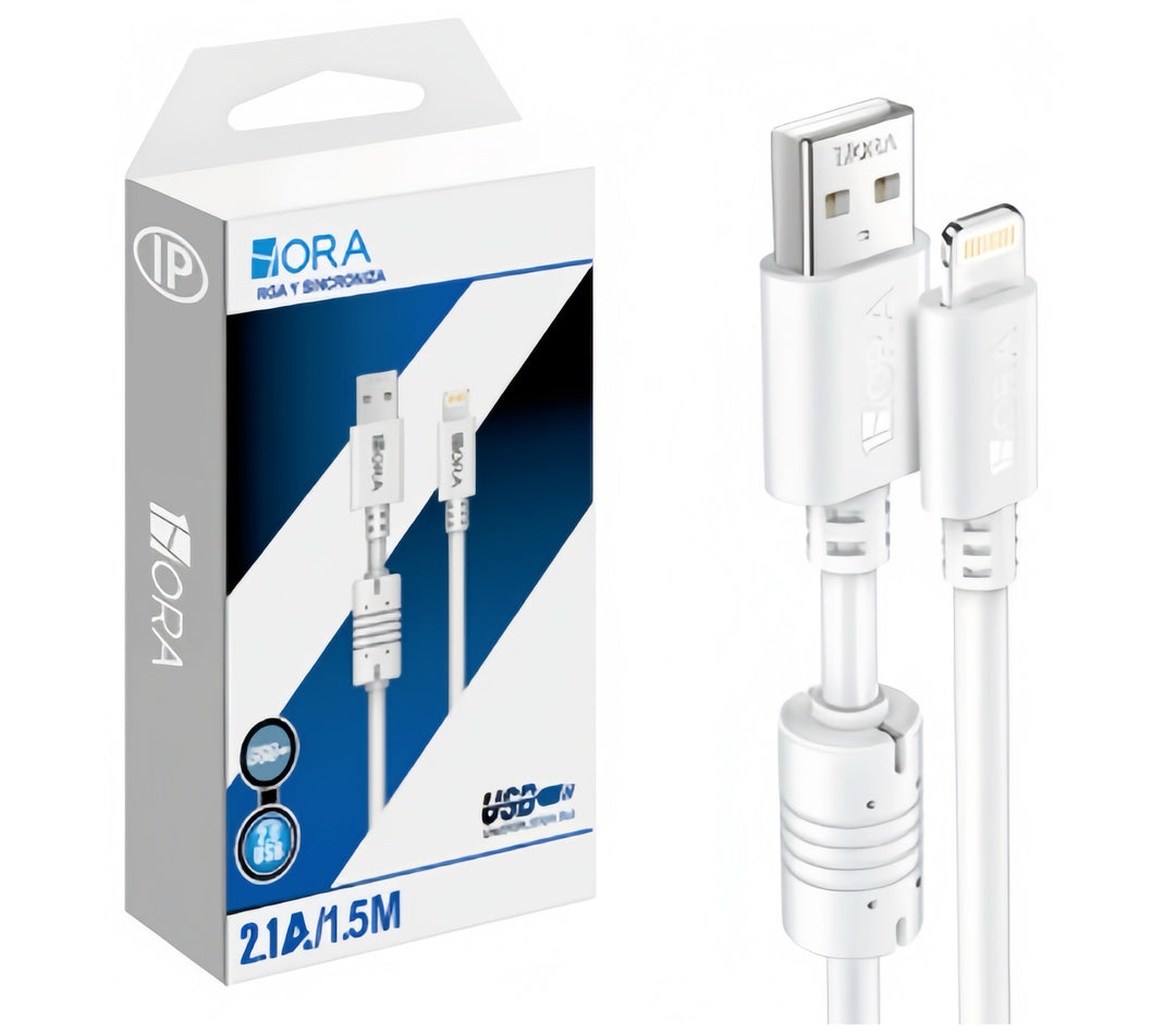 Cable Para iPhone Usb A Lightning 1.5 M CAB075（PAQUETE DE 50PC ）