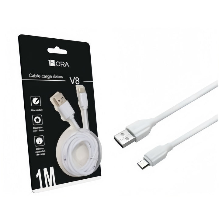Cable Micro Usb V8 2.1 Datos Carga Rápida 1hora CAB177（PAQUETE DE 50PC ）
