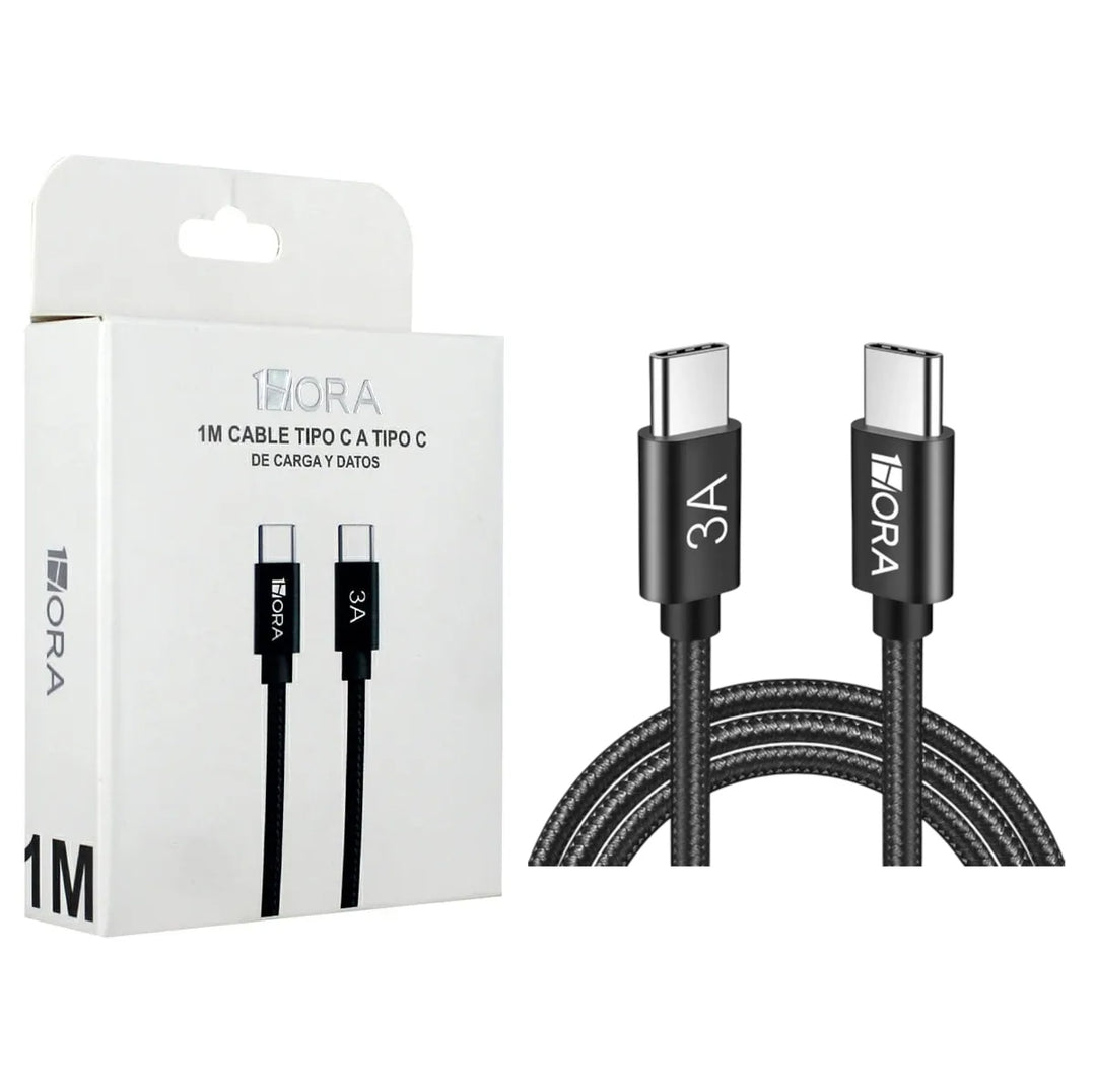 Cable Tipo C A Tipo C Carga Rápida Nylon Trenzado 3a 1m CAB265（PAQUETE DE 50PC ）