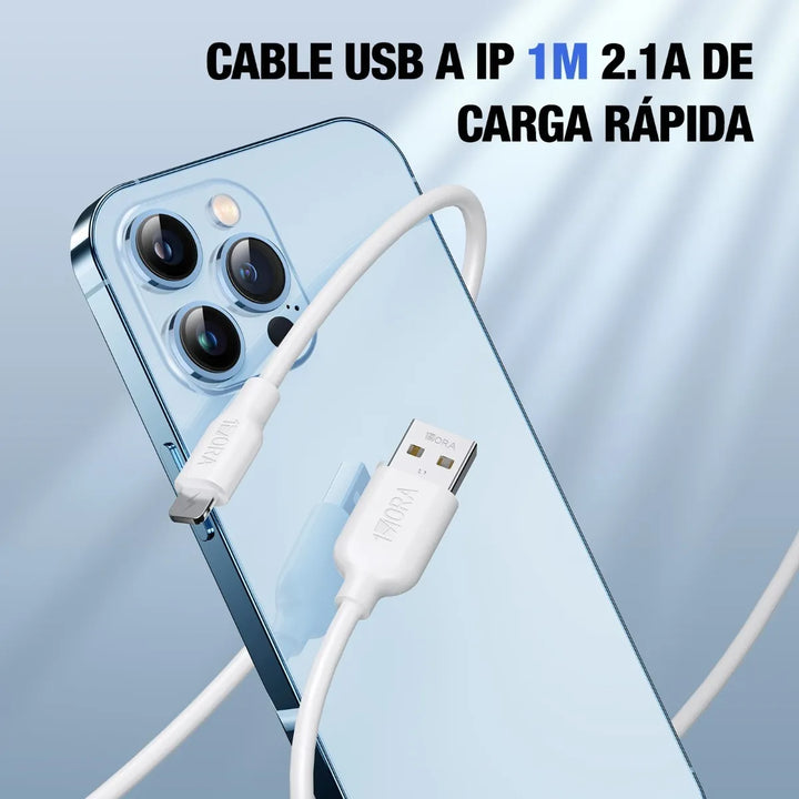 1Hora CAB206 USB a Lightning CAB206（PAQUETE DE 50PC ）