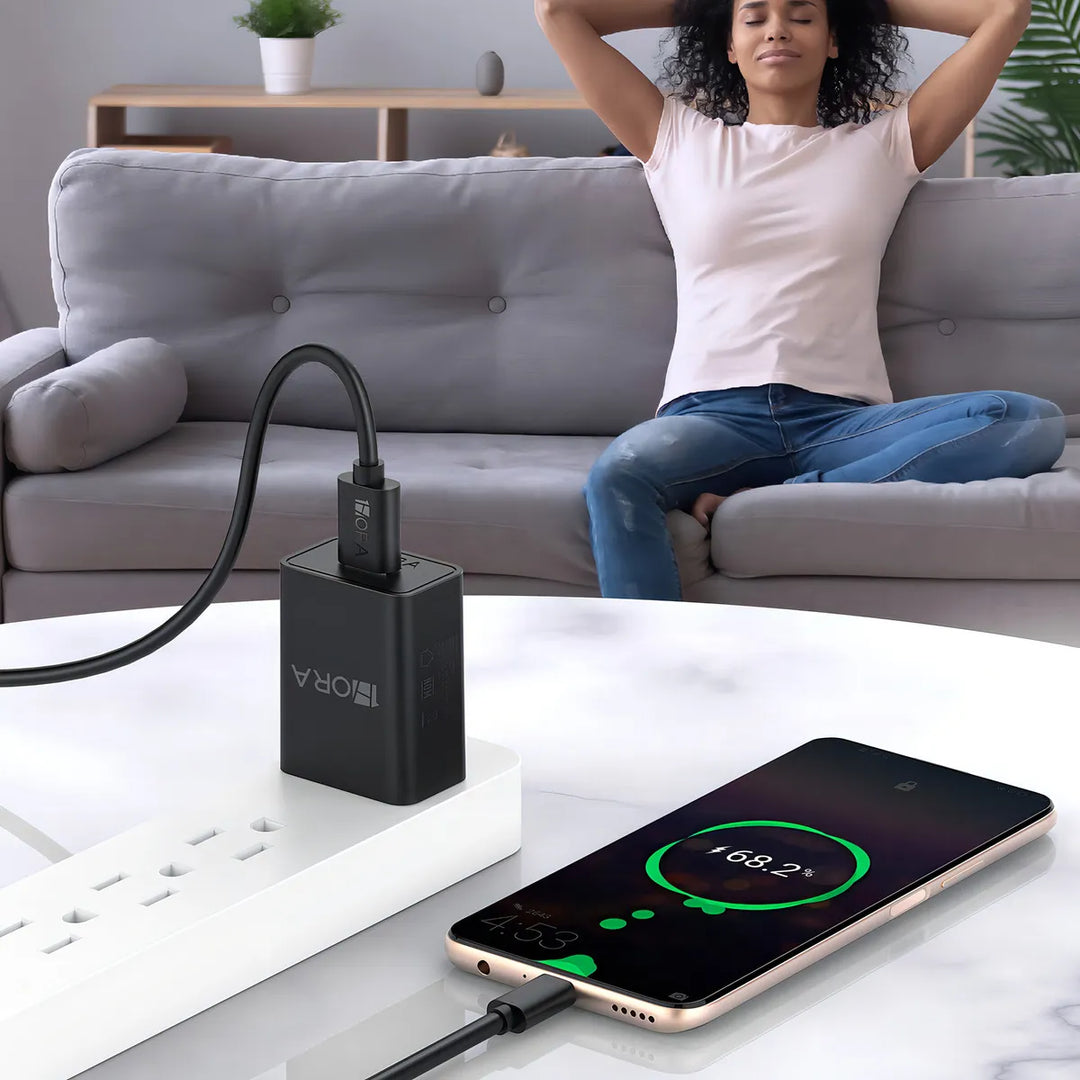 Cargador Usb Con Cable Micro-usb Cargador Universal Carga Rápida GAR064 (PAQUETE DE 50PC)