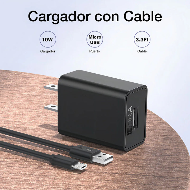 Cargador USB con cable Micro-USB Cargador Universal Carga Rápida GAR124（PAQUETE DE 50PC ）