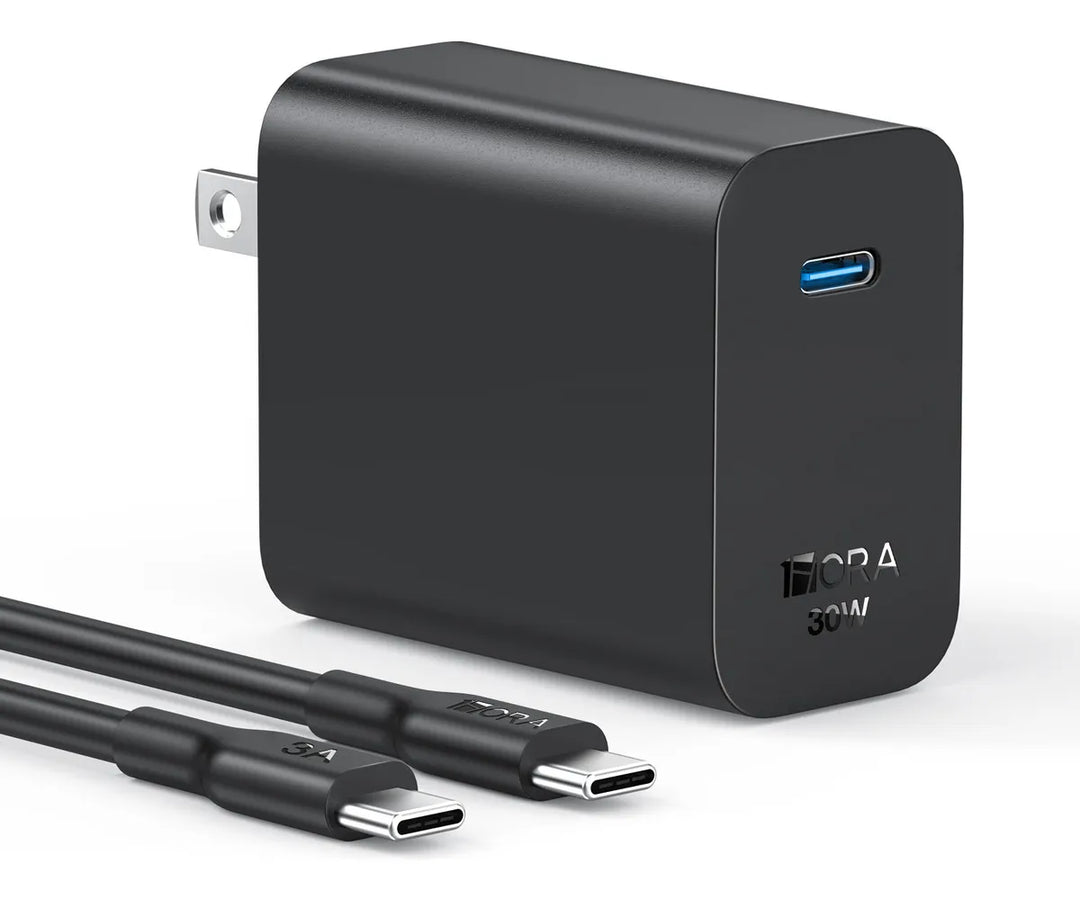 Cargador USB C PD 30W 1Hora Tipo C Carga Super Rápido con Cable 1M Tipo C a C GAR165（PAQUETE DE 10PC ）