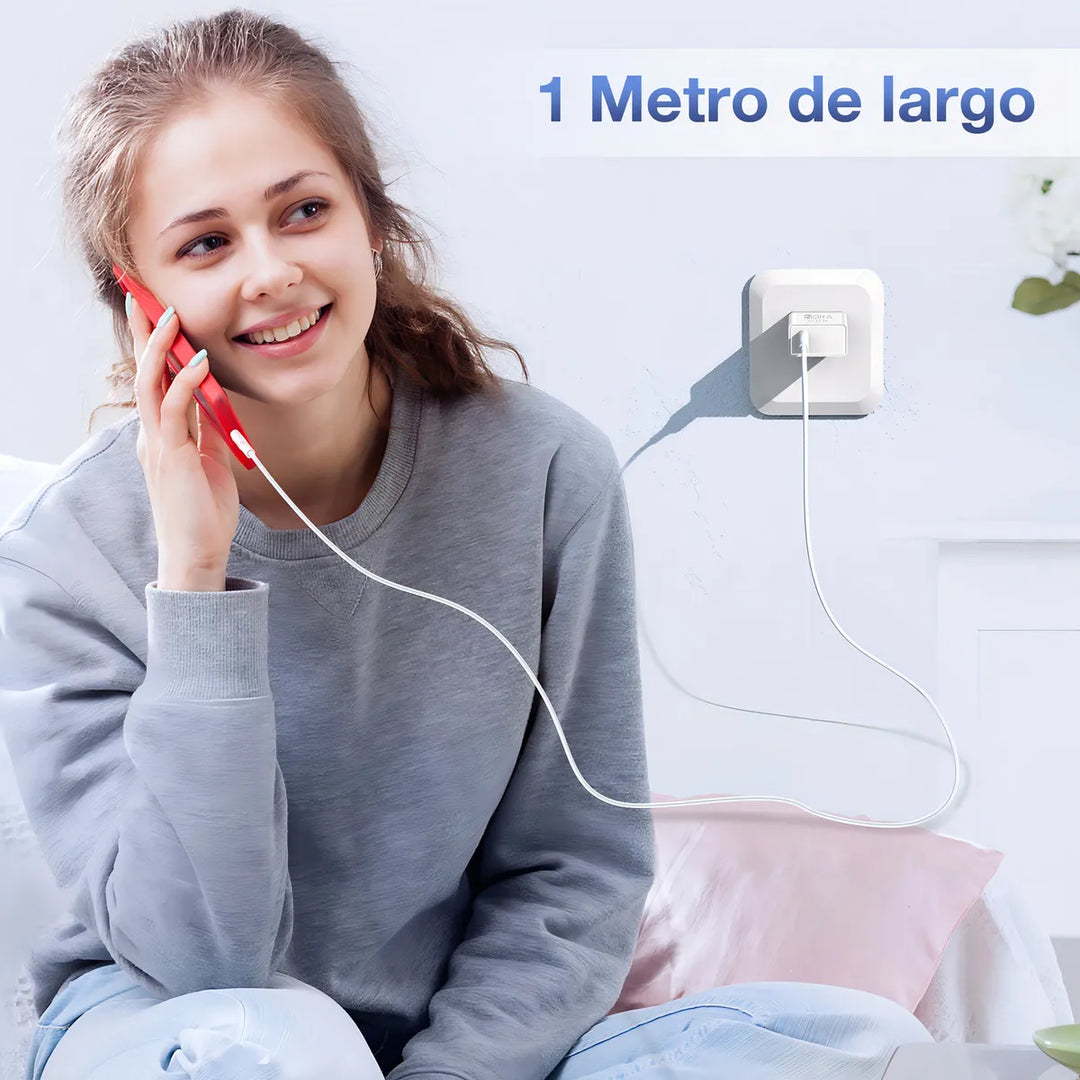 Cargador Tipo C Carga Rápida 3A 18W Turbo GAR092（PAQUETE DE 10PC ）