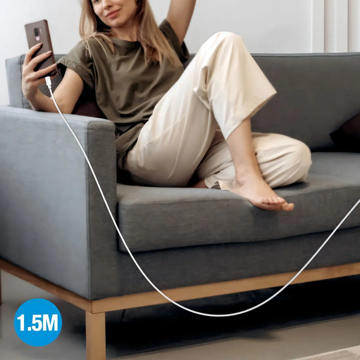 Cable V8 Micro Usb Reforzado 1.5m 1 Hora CAB031（PAQUETE DE 50PC ）