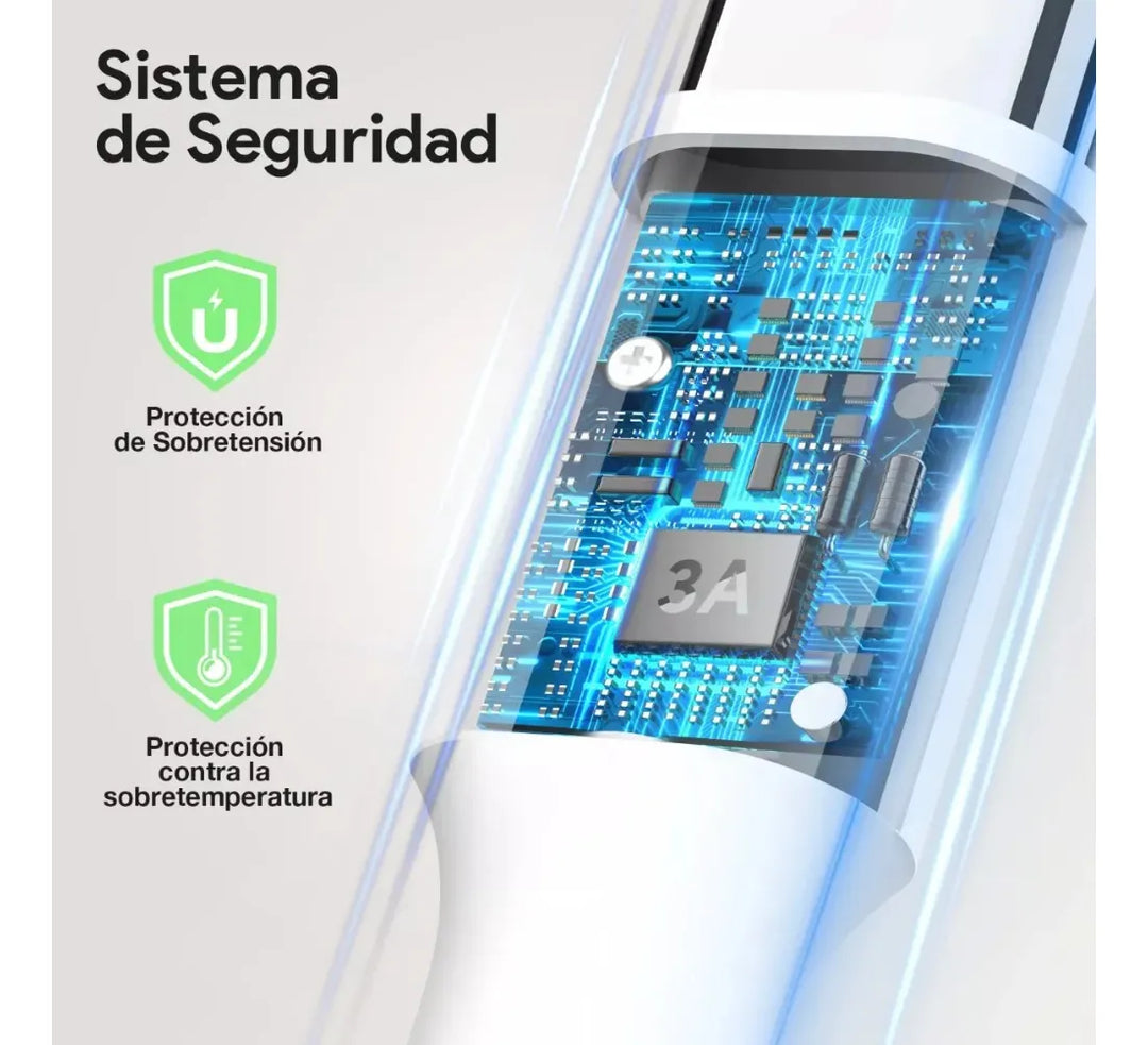 Cable Usb Tipo-c A Ip 1hora 3a, 2 Metros Blanco Cab271（PAQUETE DE 50PC ）