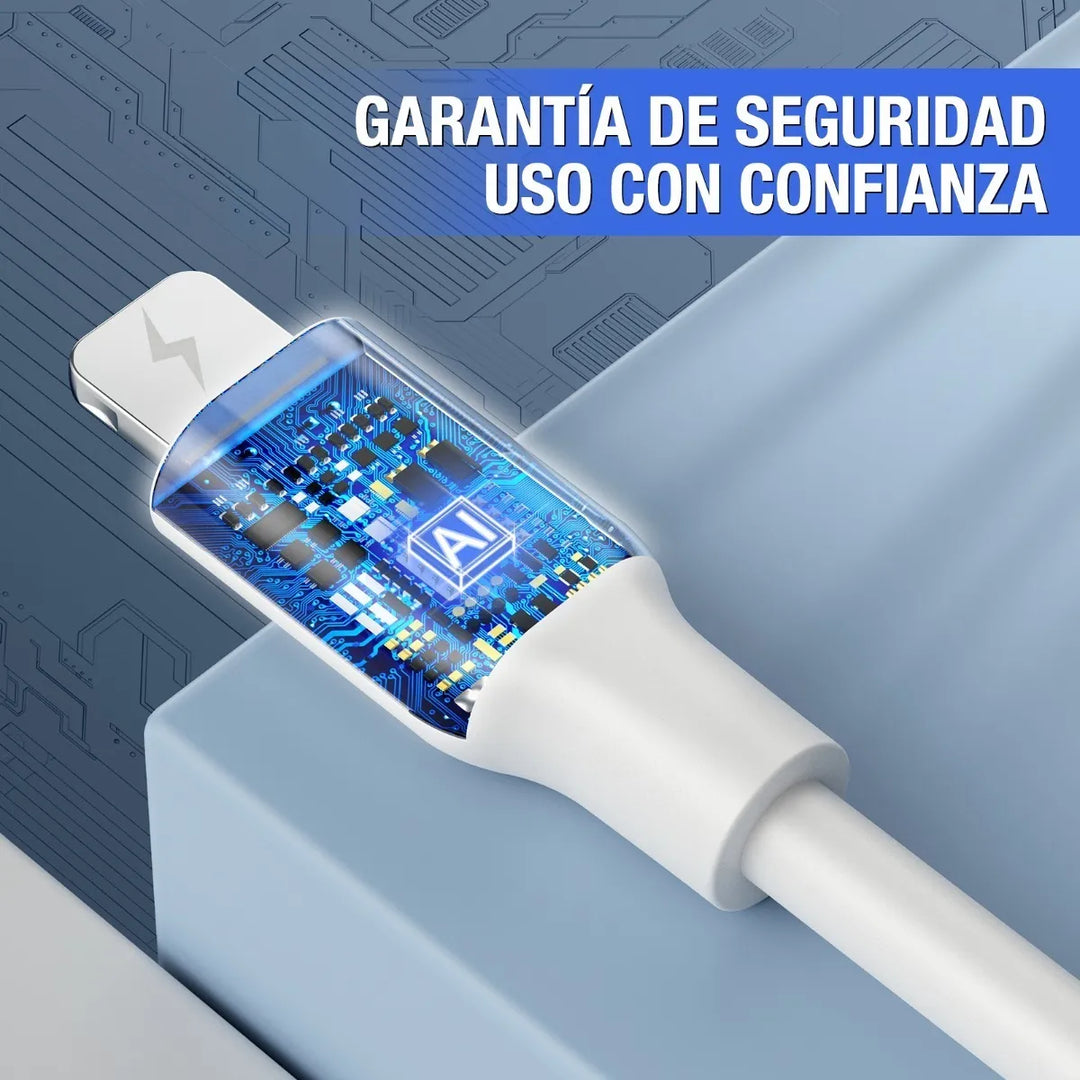1Hora CAB206 USB a Lightning CAB206（PAQUETE DE 50PC ）