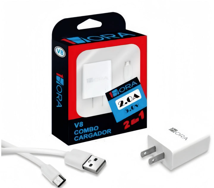 Cargador Usb Con Cable Micro-usb Cargador Universal Carga Rápida GAR064 (PAQUETE DE 50PC)