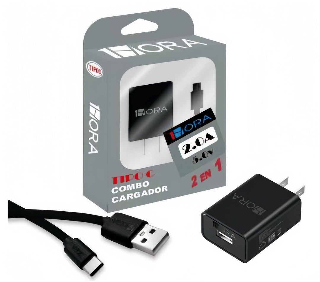 Cargador Usb Tipo C 10w Carga 1 Hora Cargadores con Cable Usb a Tipo C GAR080 （PAQUETE DE 50PC ）
