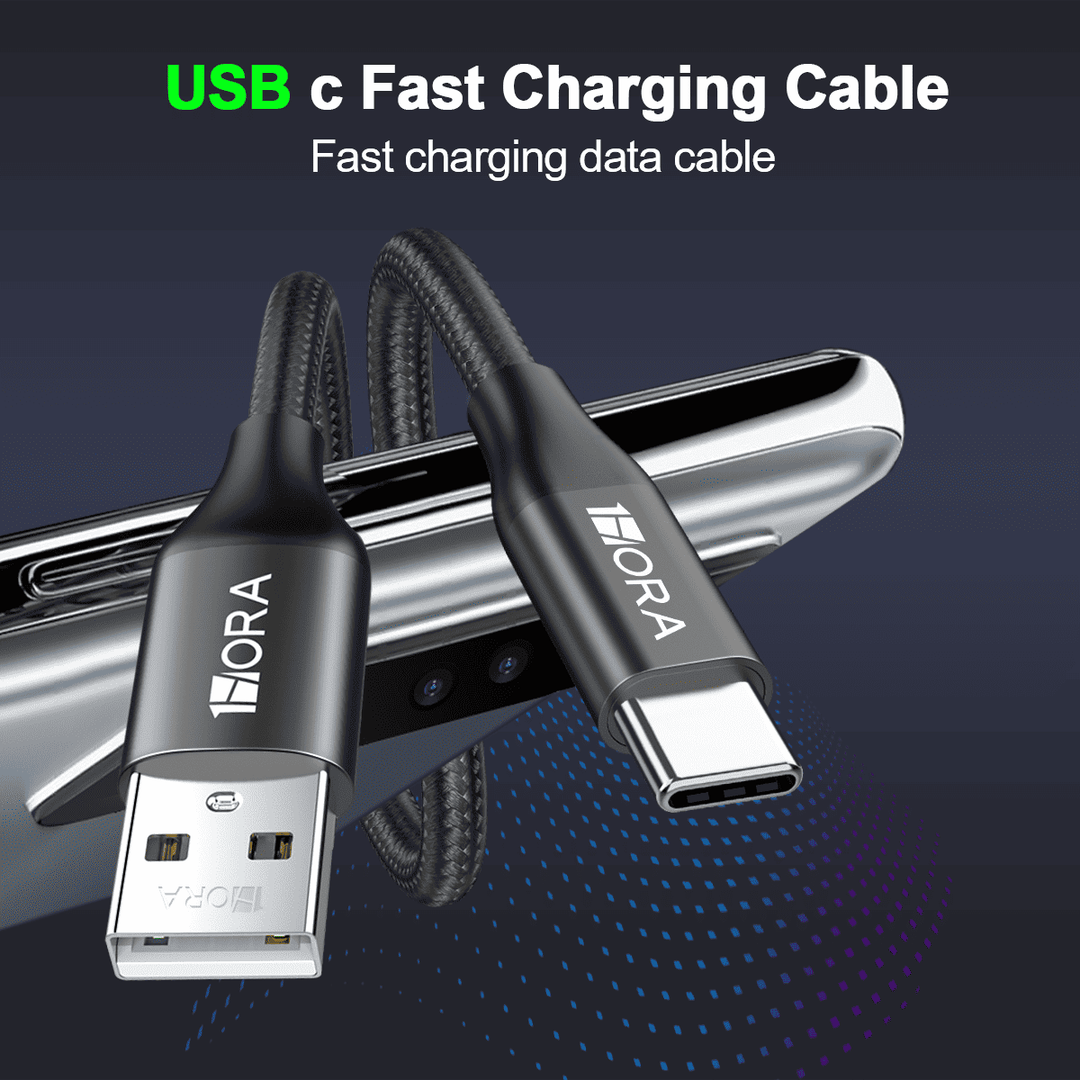 CABLE TIPO C 2.4A TRENZADO 1HORA CAB249（PAQUETE DE 50PC ）