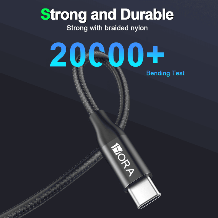 CABLE TIPO C 2.4A TRENZADO 1HORA CAB249（PAQUETE DE 50PC ）