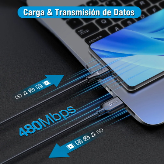 1hora 2.1a V8 Micro Usb 1m Rudo Carga Rápida Datos CAB236（PAQUETE DE 50PC ）