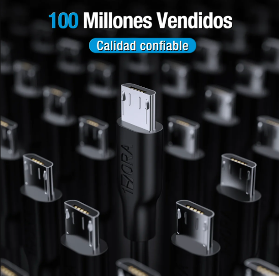 1hora 2.1a V8 Micro Usb 1m Rudo Carga Rápida Datos CAB236（PAQUETE DE 50PC ）